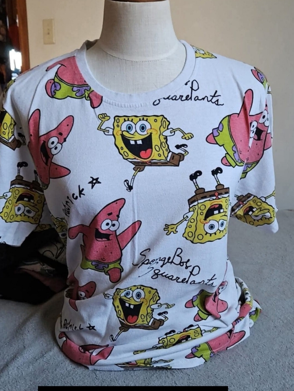 SpongeBob SquarePants Allover Print Tee - Size XL